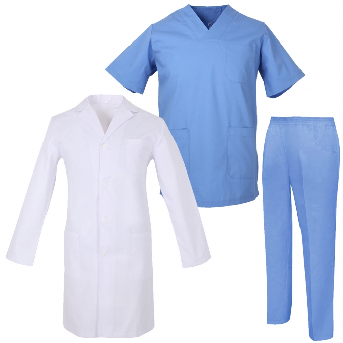 Uniforme Medica con Maglia e Pantaloni Uniformi Mediche Camice Uniformi sanitarie 