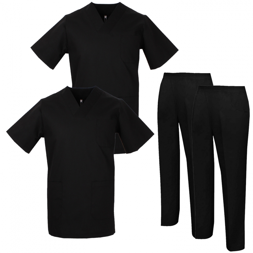 Pack * 2 Pcs - Uniforms Unisex Scrub Set – Medical Uniform with Scrub Top and Pants  - Ref.2-8178