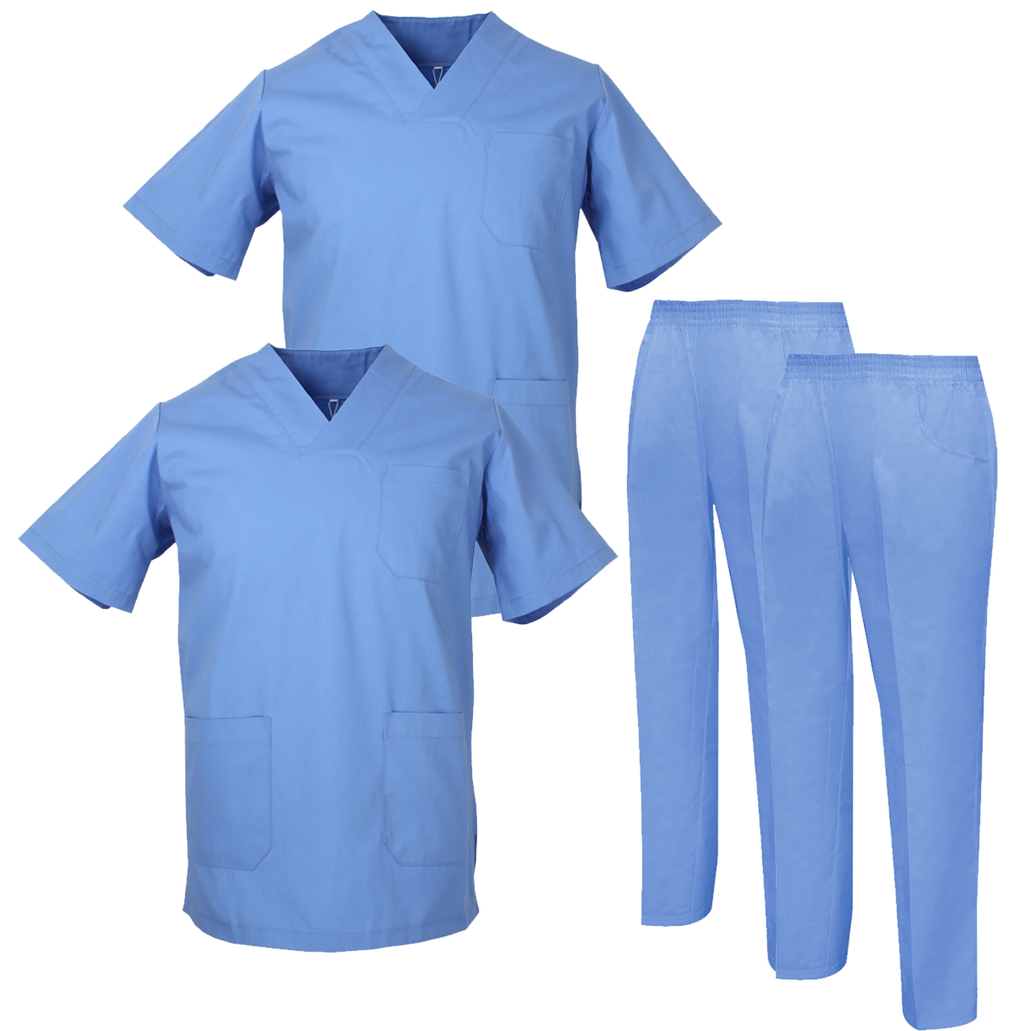 Uniforme Medica con Maglia e Pantaloni Uniformi Mediche Camice Uniformi sanitarie Uniformi Unisex Set Camice MISEMIYA BT-817-8312 