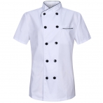 CHEF JACKET WOMEN PROFESSIONAL CHEF JACKETS WOMENS LADY WITH SHORT ...