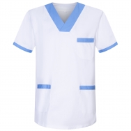 WORK CLOTHES LADY SHORT SLEEVES UNIFORM CLINIC HOSPITAL CLEANING VE...