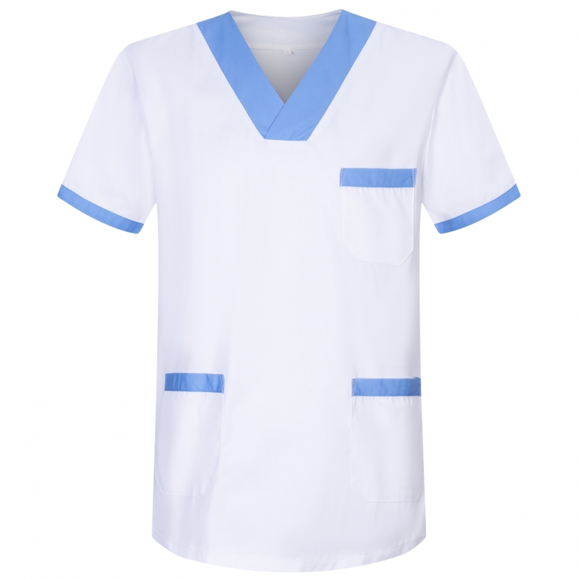 WORK CLOTHES LADY SHORT SLEEVES UNIFORM CLINIC HOSPITAL CLEANING VETERINARY SANITATION HOSTELRY Ref: 8171