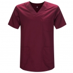 WORK CLOTHES UNISEX PEAK COLLAR SHORT SLEEVES Medical Uniforms Scrub Top- Ref.817