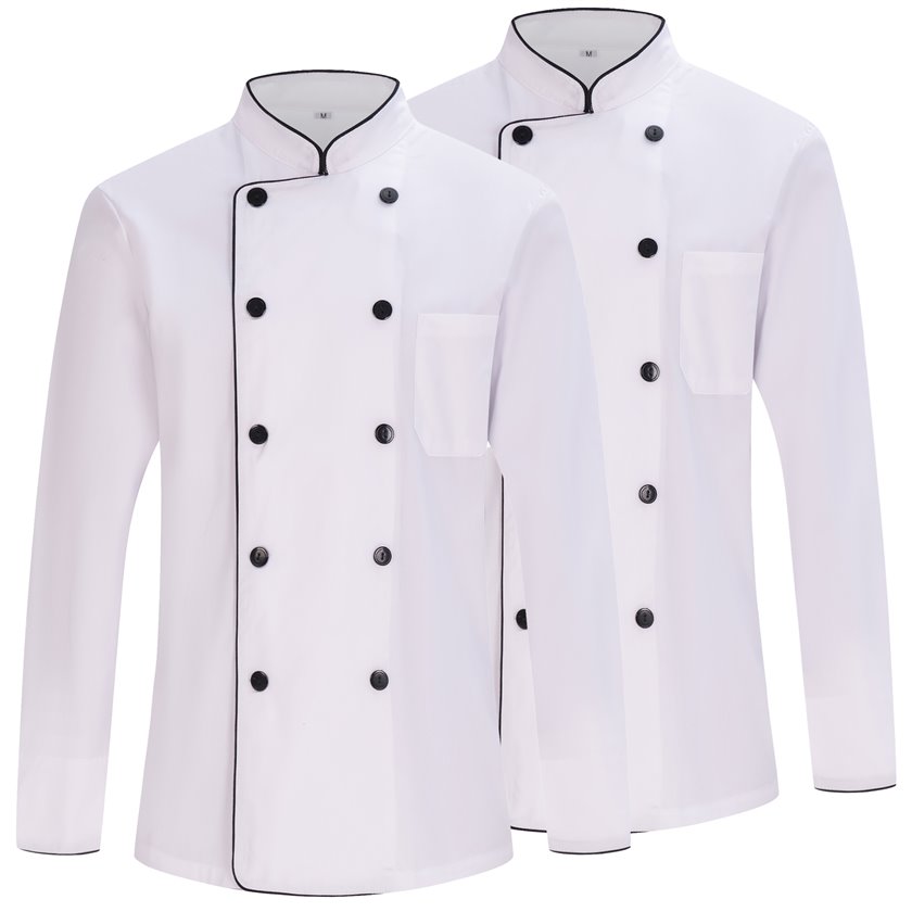 Pack 2 Units -Men's Chef Jacket - Men's Chef Jacket - Hospitality Uniform -Ref.842