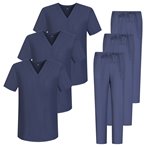 Pack * 3 Sets - Unisex Sanitary Uniform MEDICAL SANITARY UNIFORMS SANITARY SETS 3-817-8312