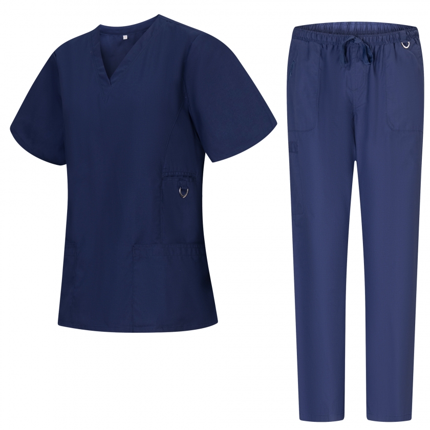 Unisex-Schrubb-Set - Medizinische Uniform mit Oberteil und Hose ref