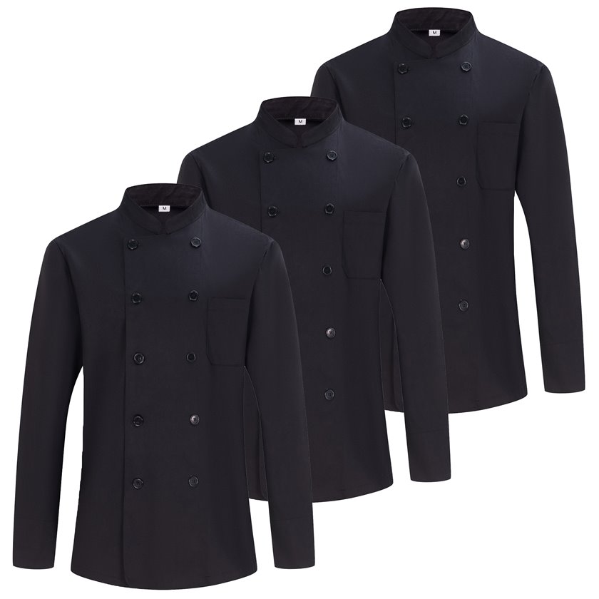Pack 3 Units -Men's Chef Jacket - Men's Chef Jacket - Hospitality Uniform -Ref.842